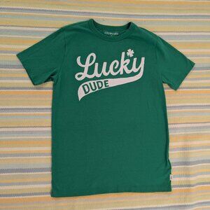 ⭐ Crewcuts Lucky Dude St. Patrick's Day Shirt Size 10-11